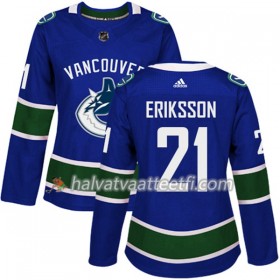Naisten NHL Vancouver Canucks Pelipaita Loui Eriksson 21 Adidas 2017-2018 Sininen Authentic